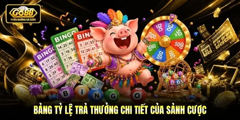 Bảng tỷ lệ trả thưởng chi tiết của sảnh cược