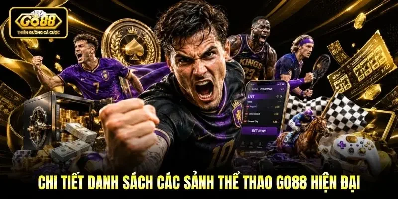 Chi tiết danh sách các sảnh thể thao Go88 hiện đại Chi tiết danh sách các sảnh thể thao Go88 hiện đại