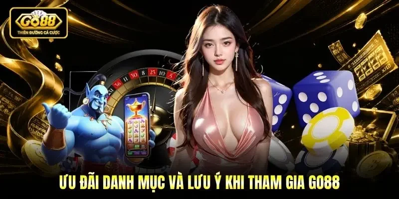 Ưu đãi danh mục và lưu ý khi tham gia Go88